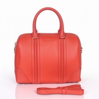 Givenchy Lucrezia Small Boston Bag Cherry Red Leather 1112S