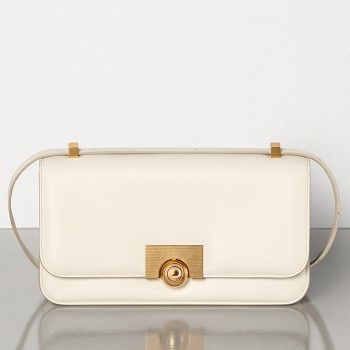 Bottega Veneta BV Classic Bag In White French Calfskin