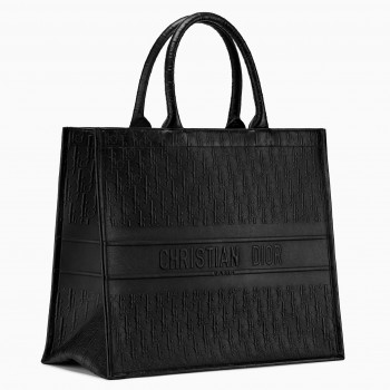Dior Oblique Embossed Calfskin Book Tote Bag