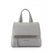 Givenchy Pandora Pure Mini Leather Satchel Bag Gray