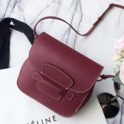 Celine Bordeaux Tab Cross Body Bag