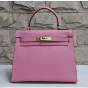 Hermes Kelly 28cm Epsom Leather Handbag Pink Gold