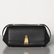 Bottega Veneta Small BV Angle Bag In Black Palmellato