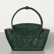 Bottega Veneta Mini Arco 29 Bag In Green Grained Calfskin