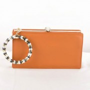 Bvlgari Serpenti Original Leather Framed Pochette Earth Yellow 82121