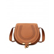 Chloe Marcie Small Crossbody Satchel Bag Tan