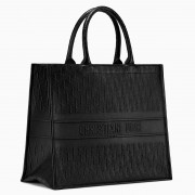 Dior Oblique Embossed Calfskin Book Tote Bag
