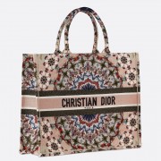 Dior Book Tote Bag Embroidered KaleiDiorscopic