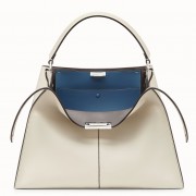 Fendi White Peekaboo X Lite Large Bag