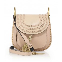 Chloe Hudson Small Studded & Braided Leather Shoulder Bag