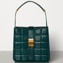 Bottega Veneta Padded Marie Bag In Green Paper Calf