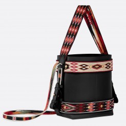 Dior Black Calfskin Diorodeo Hobo Bag