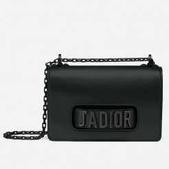 Dior J'Adior Flap Bag In Black Ultra Matte Calfskin