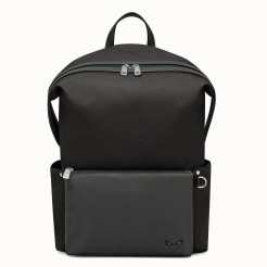 Fendi Black Nylon And Leather Backpack