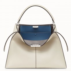 Fendi White Peekaboo X Lite Large Bag