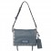 Prada Etiquette Bag In Blue Calfskin With Metal Stud Trim