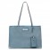 Prada Etiquette Tote Bag In Blue Calf Leather