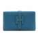 Hermes Wallet H1125 Wallet Cow Leather Blue