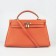 Hermes Kelly 35cm Togo Leather handbag orange/golden