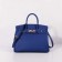 Hermes 30cm Birkin Bag Togo Leather with Strap Electric Blue Gold