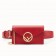 Fendi Kan I F Belt Bag In Red Calfskin