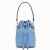 Fendi Mon Tresor Mini Bucket Bag In Blue Calfskin