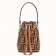 Fendi FF Mon Tresor Mini Bucket Bag In Brown Calfskin