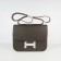 Hermes Constance Cowskin Leather Bag H017 dark coffee silver