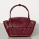 Bottega Veneta Mini Arco 29 Bag In Bordeaux Weave Calfskin