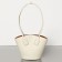 Bottega Veneta Small Basket Tote In White Calfskin