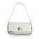 Miu Miu Double-Strap Pucker Leather Shoulder Bag White