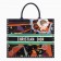 Dior Book Tote In Multicolor Air Element Hand-painted