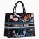 Dior Book Tote In Multicolor Water Element Hand-painted