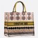 Dior Book Tote Bag In Multicolored Geometric Motif Canvas