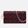 Dior Lady Dior Clutch With Chain In Bordeaux Lambskin