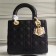 Dior Medium Lady Dior Bag In Black Lambskin