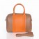 Givenchy Lucrezia Boston Bag Orange/Brown Leather 1112L
