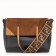 Fendi Flip Large Tote Bag In Black Calfskin Leather