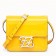 Fendi Karligraphy Bag In Yellow Patent Leather