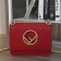 Fendi Small Kan I F Bag In Red Calfskin