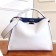 Fendi Peekaboo Essential Bag In White Calfskin