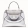 Fendi Peekaboo Medium Bag In Silver Metallic Lambskin