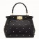 Fendi Peekaboo XS Bag In Black Star Studs Nappa Leather