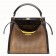 Fendi Peekaboo X Lite Medium Bag In Beige Perforated Leather