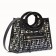Fendi Black Small PU Runaway Shopper Bag