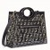 Fendi Black Large PU Runaway Shopper Bag